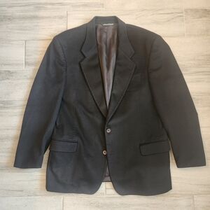 Jack Victor Loro Piana sport coat 46R black 100% cashmere blazer luxury formal